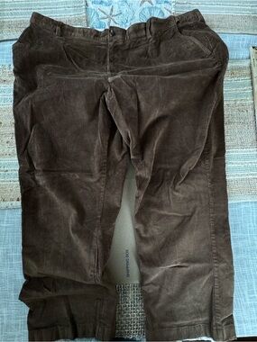 L.L. Bean Men's Corduroy Pants, Comfort Waist, Brown, 46x28